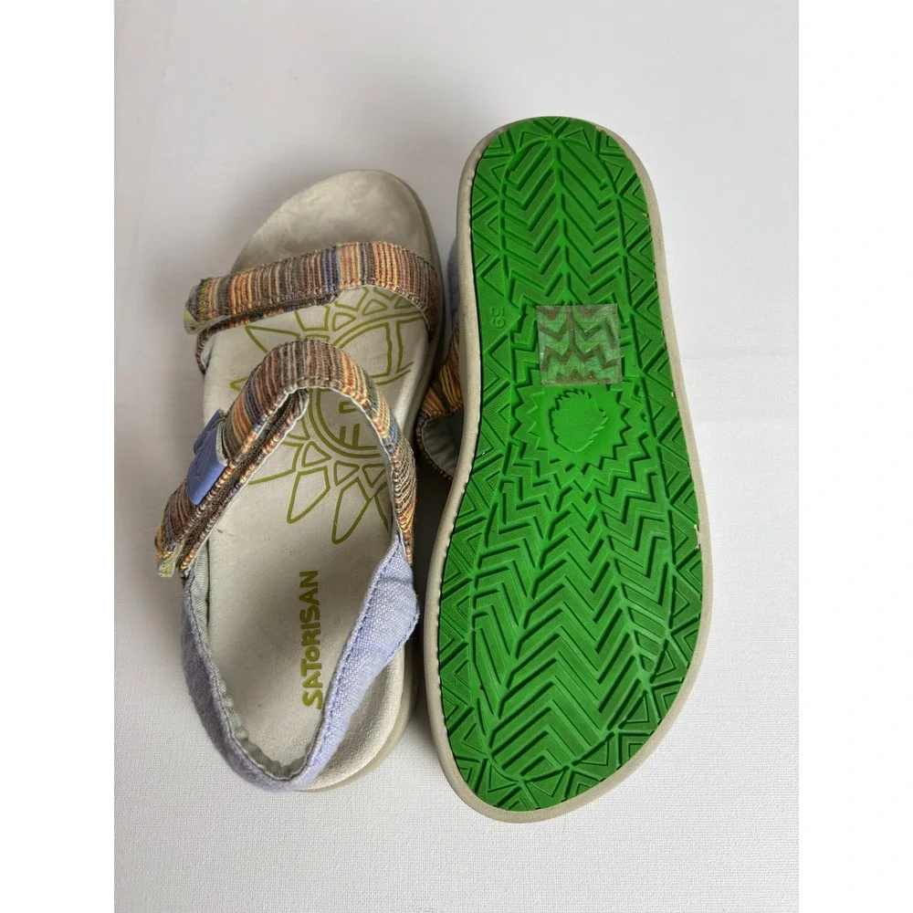 Satorisan Kona Raffia Women Multi-Color Slingback Sandals Size‎ 8 / 39 Boho
